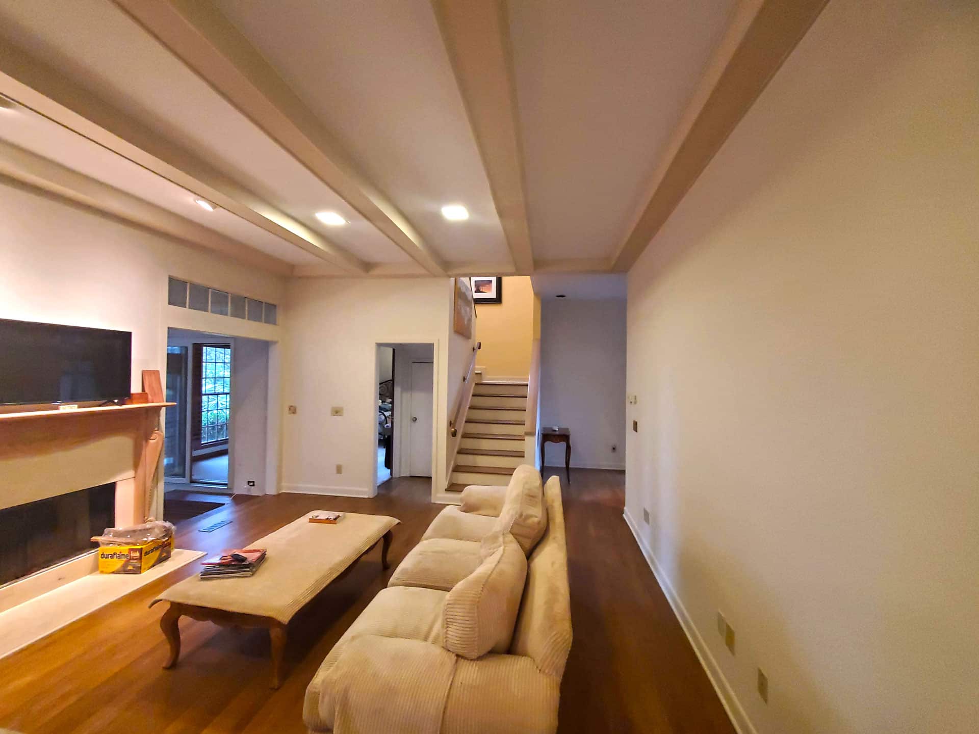 A Living room before it was remodeled by Lanphear Builders