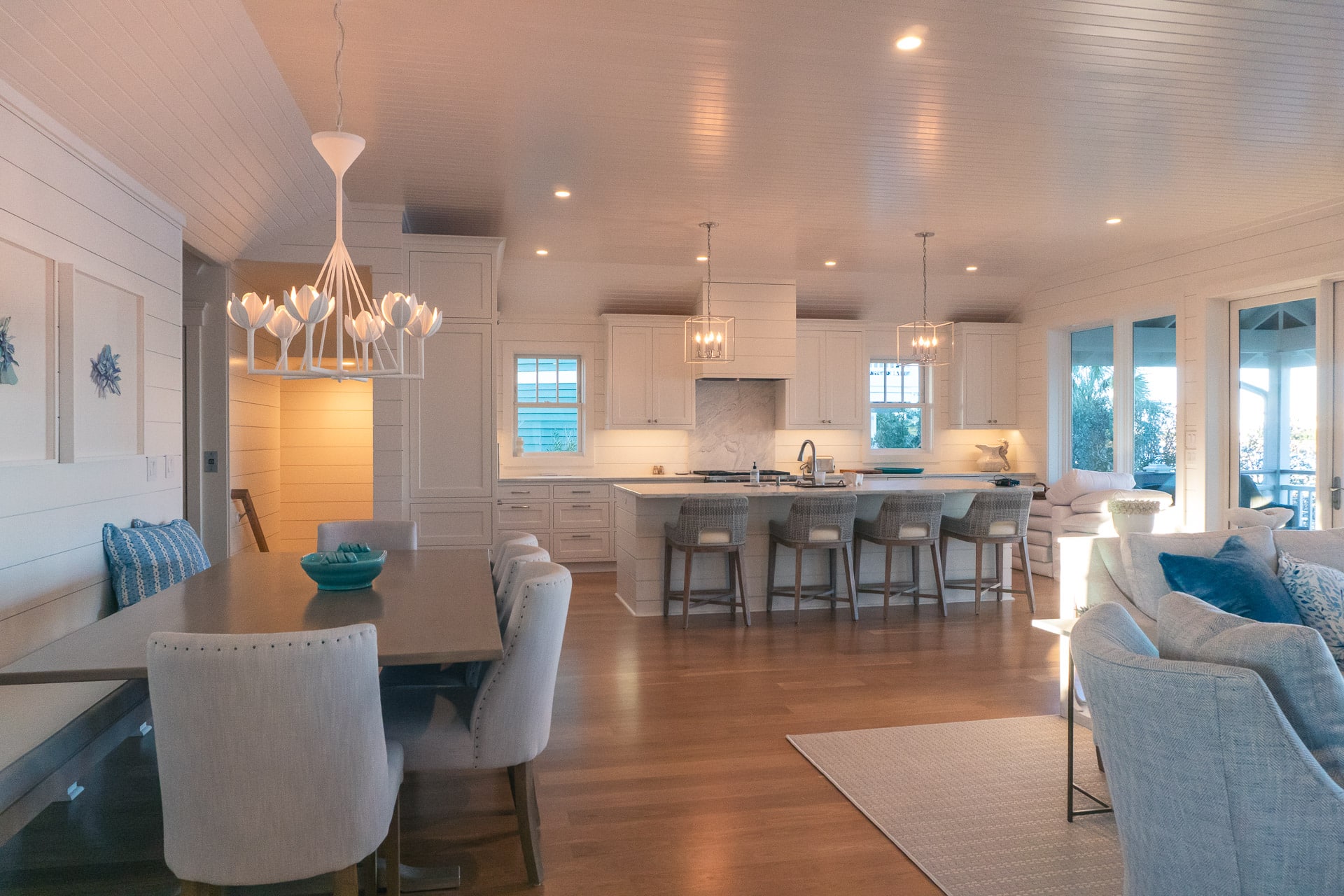 A kitchen after it was remodeled from a living room by Lanphear Builders