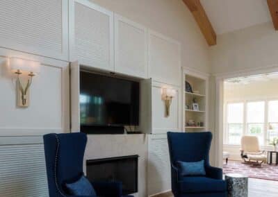 Custom Built Entertainment Center Area