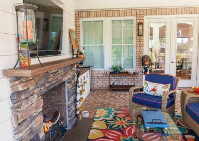Picture of Fireplace and Outdoor Area