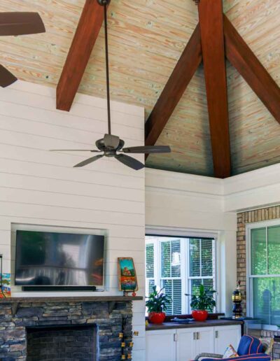 Picture of custom built lanai