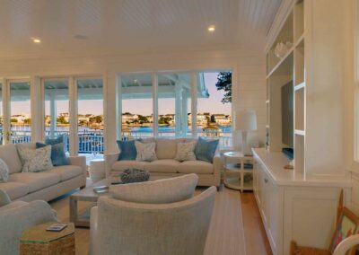 Picture of coastal home remodeled living room