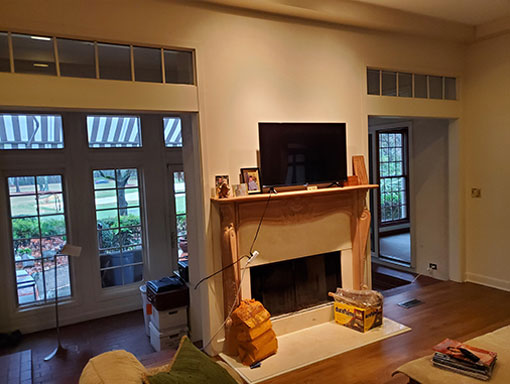 Fireplace Before Remodel