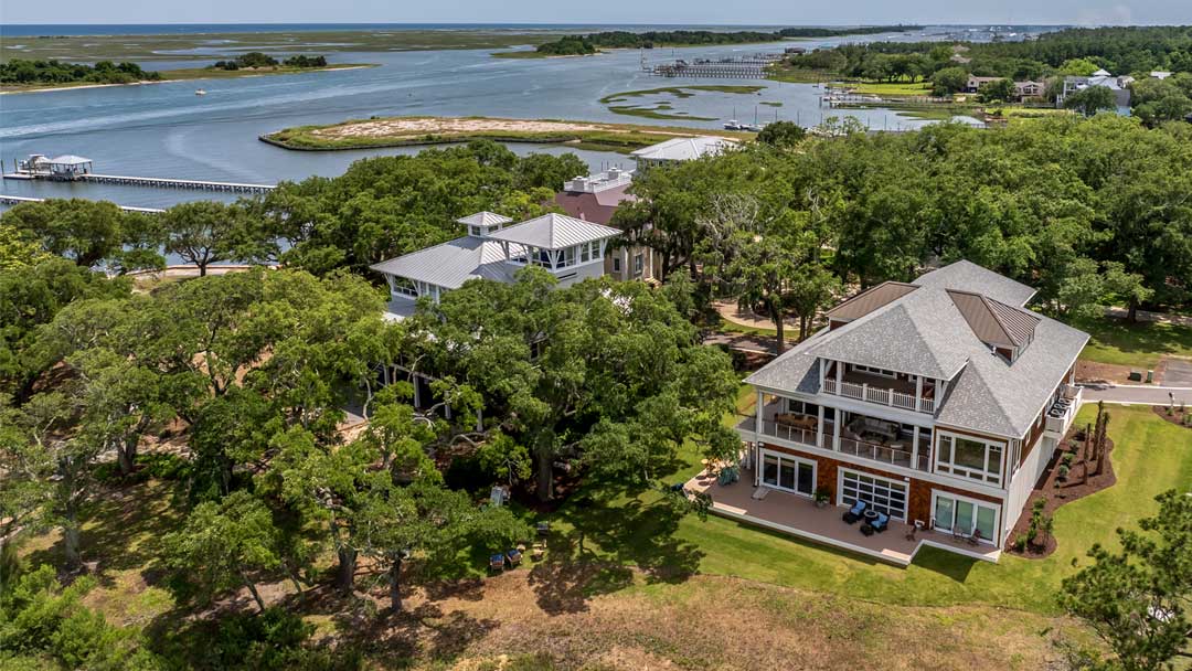 Photo of a New Custom Waterfront Home by Lanphear Builders 2024